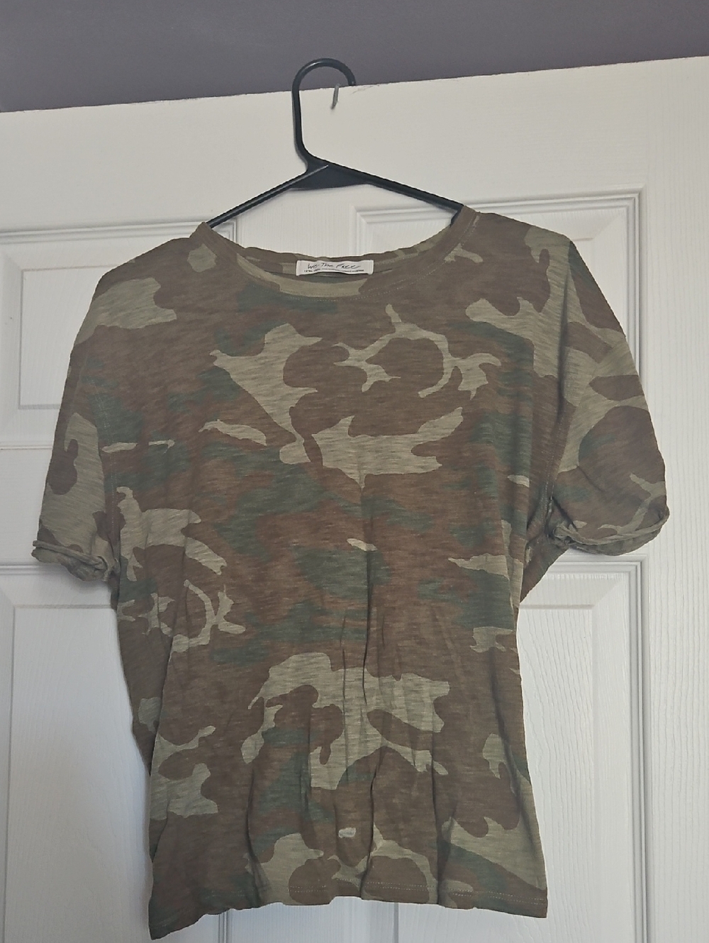 We The Free Camo Crewneck Tee - Green/Brown